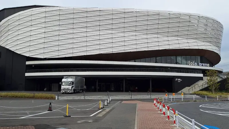 ららアリーナ！千葉ジェッツのホームスタジアム！今度いくので楽しみ！