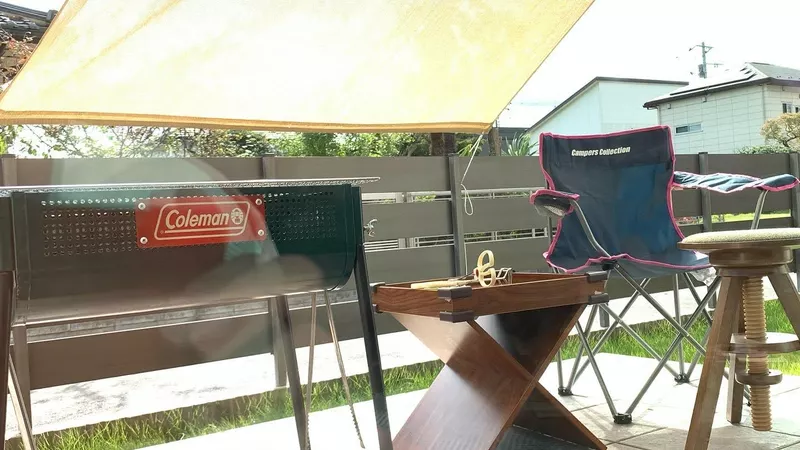 庭でBBQができます！休日などサイコーです