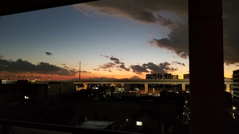 夕焼け見るのが楽しみです。